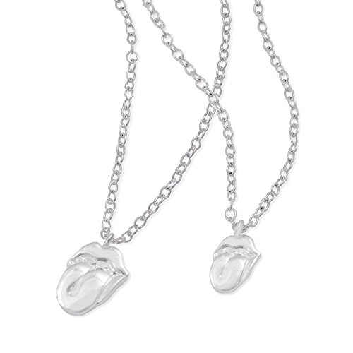 Rolling Stones The Silver Tongue Necklace & Bracelet Set