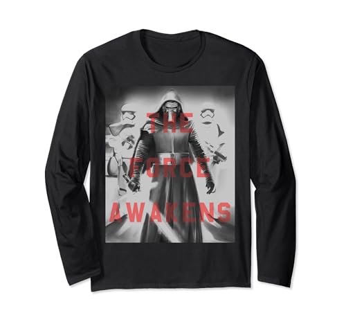 T-shirt Kylo Ren Star Wars manches longues en maille de coton premium