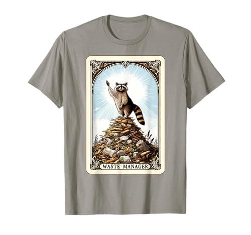 Gestor de residuos Tarot Card Raccoon Camiseta