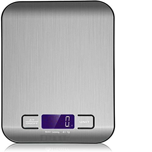 FAGVA Stainless Steel Digital Kitchen LCD Scale Weighing Machine – Kitchen Nutrition Measurement Tool Scale Multifunction Food Scale