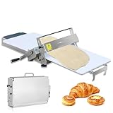 ORIDLECTAL Sfogliatrice Professionale, Sfogliatrice Pasticceria, Tirapasta, Acciaio Inox + PE, per Panetterie Domestiche e Commerciali, Spessore Regolabile TYPE300