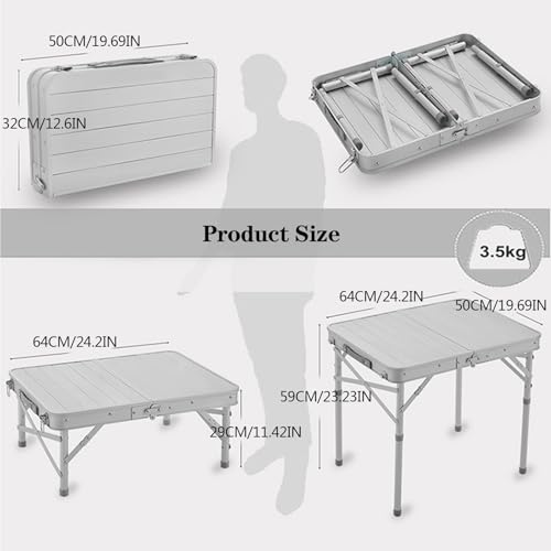 Table pliante en aluminium portable : la solution pour camping