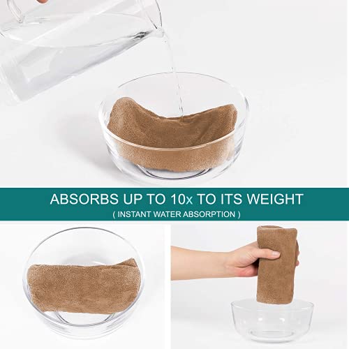 Image of Sassoon Venir Microfiber Hair Wrap Towel for Women (Peanut Color, Free Size) with Smooth Texture Super Absorbent Quick Dry Hair Turban for Drying Hair