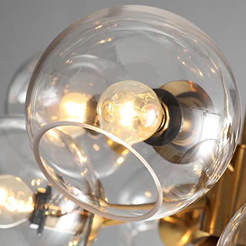 Lampe de Table Industrielle Edison avec Abat-Jour Verre Spoutnik - 8