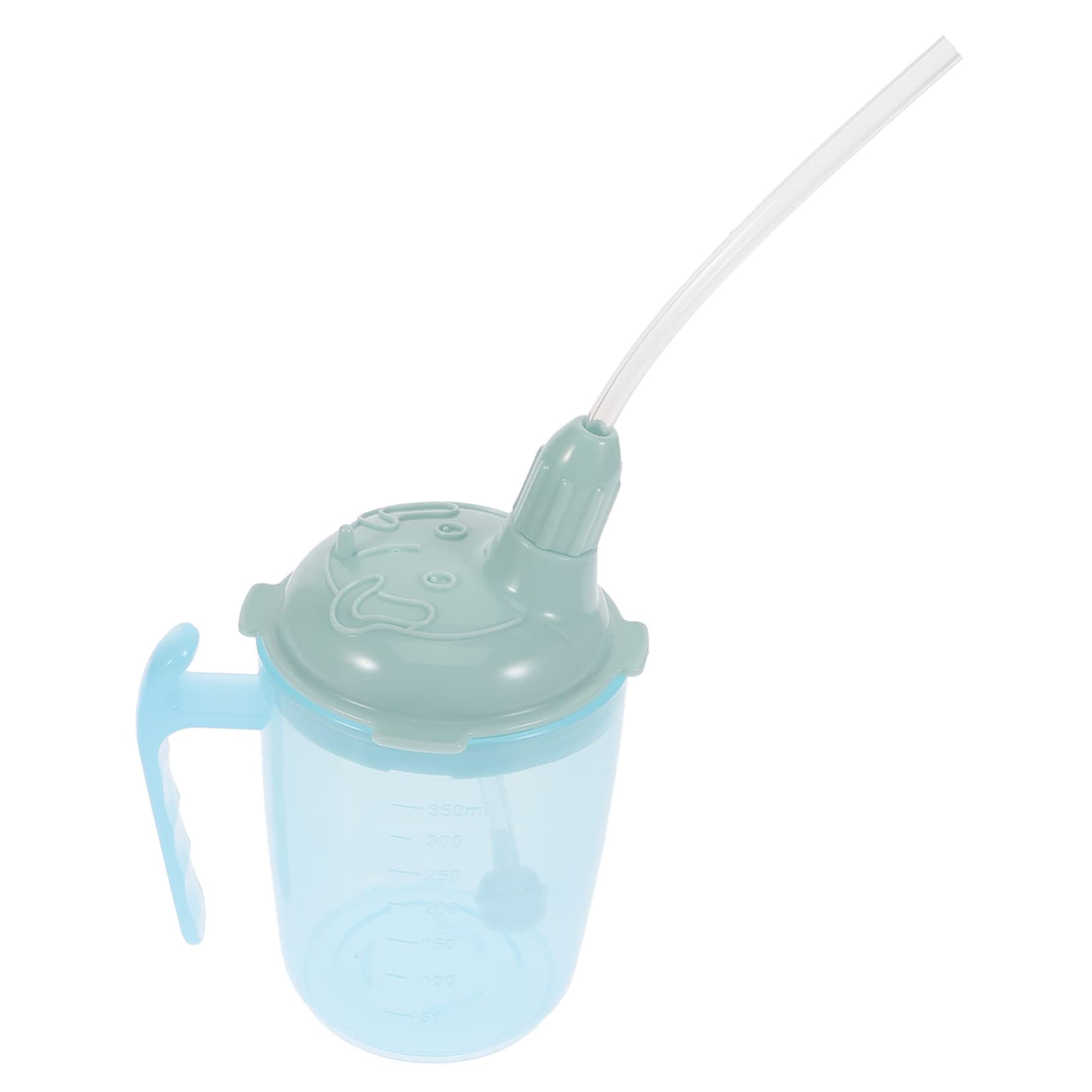 FRCOLOR Elderly Care Cup Drinking Cup with Straw Drinking Cup for Maternity Handicap Cups No Spill Cups for Elderly Patient Water Cup Size Polypropylene (pp) With Cover Pregnant Woman