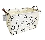 Canvas Storage Basket Collapsible Storage Boxs Chest Organizer Bins Water-resistant Nursery for...