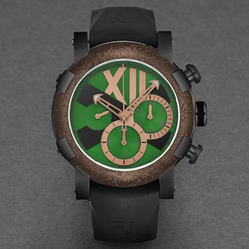 Romain Jerome Men's 'Titanic-DNA Chronograph Green Dial Black Rubber Strap Automatic Watch RJ.TI.CH.603.20 - Image 4
