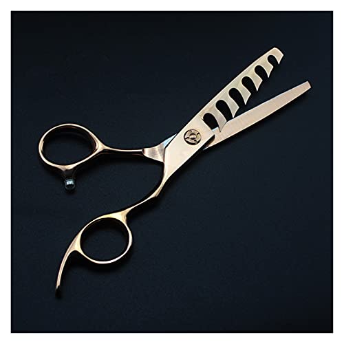 Ciseaux de coiffure or rose 6 pouces en acier élégant pour coupe précise
