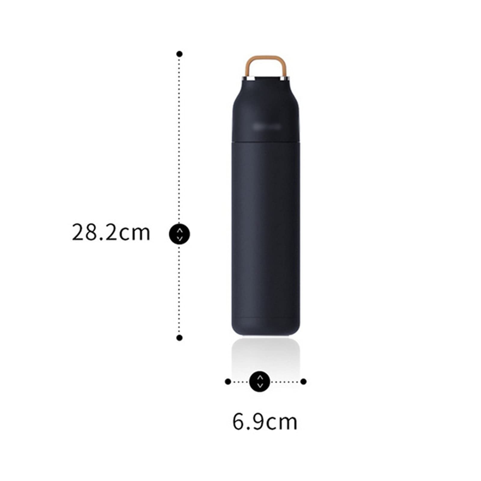 Termiczna karafka do kawy ze stali nierdzewnej, termos kubek ze stali nierdzewnej termos termos kubek termos termos termos słoik na wodę prezenty 500 ml słoik izolacyjny (szary, 500 ml)