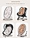 Generic Infant Car Seat Insert Compatible with Mamaroo Swing & Graco Swing and Infant Car Seat, Newborn Insert Baby Head Body Support, Reversible Design, Breathable Fabric, 1Pcs - Brown Wildflower