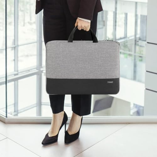 Image of Ytonet 14 Inch Laptop Case, Water Resistant Laptop Sleeve Cover Computer Carrying Bag Compatible with 14 inch MacBook Air, MacBook Pro, HP, Lenovo, Dell, Asus, Acer, and Chromebook Notebooks, Grey