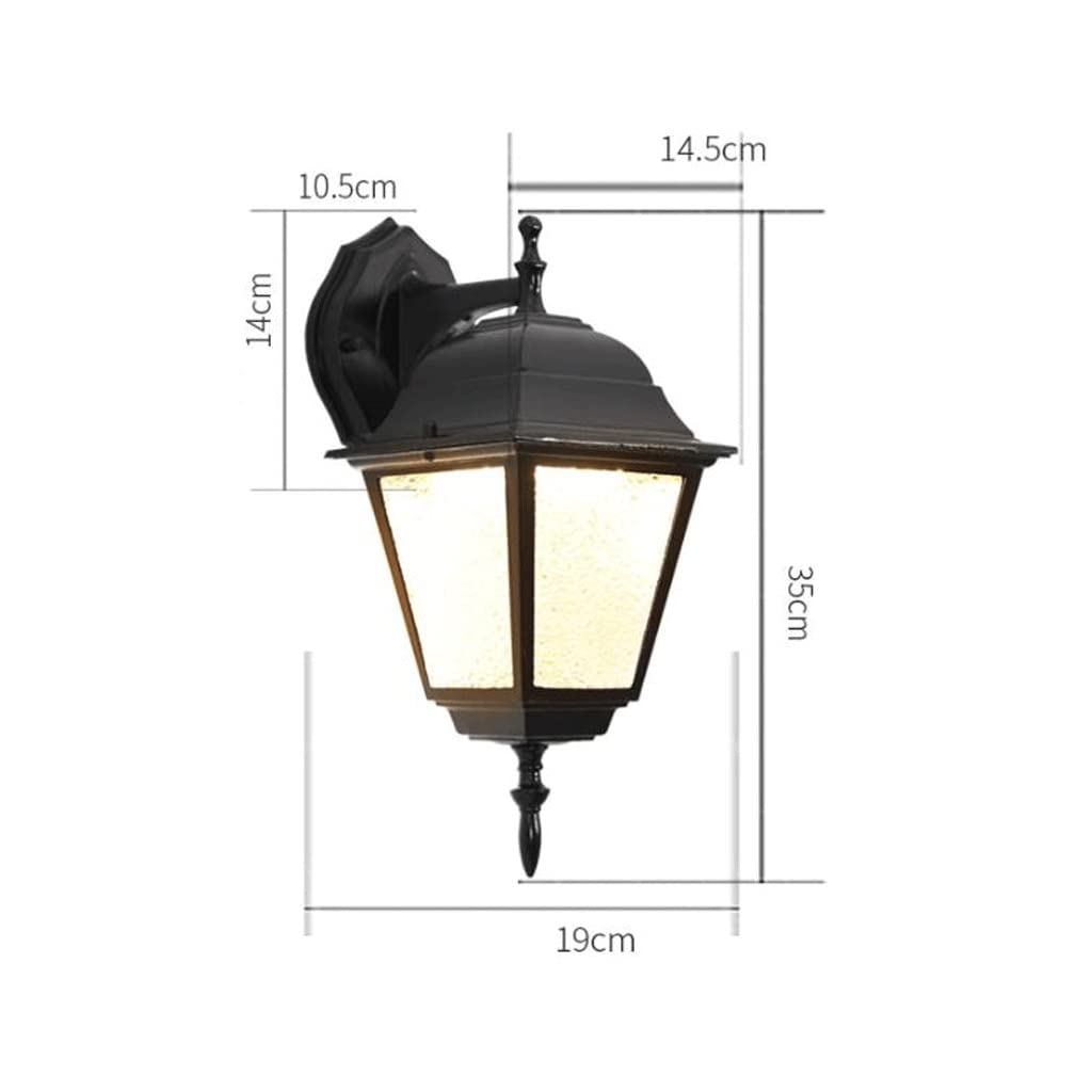 NATWEE Applique extérieure étanche rétro Couloir allée Balcon Lampe extérieure compacte Villa Cour terrasse Jardin Applique extérieure It's So Kind of You