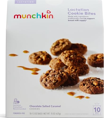 Image of Munchkin Milkmakers Lactation Cookie Bites, Chocolate Salted Caramel, 10 Ct