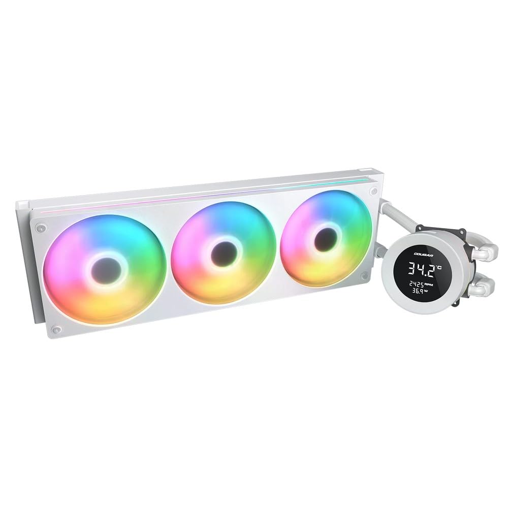 Amazon | COUGAR Poseidon Vistek ARGB 360 White 1.9 インチデジタル