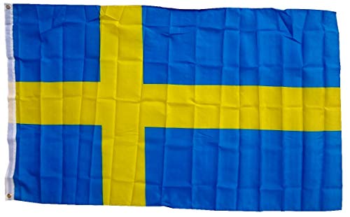 Flaggenking Schweden Flagge/Fahne, mehrfarbig, 150 x 90 x 1 cm, 16998