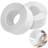 [USO AMPLIADO] La cinta adhesiva impermeable para bañeras puede utilizarse para sellar las costuras de la cocina de gas, el lavabo, la bañera y la pared para evitar el moho y la suciedad. La cinta de sellado resistente a la humedad puede hacer que su cocina y su baño estén limpios y ordenados. durante años.