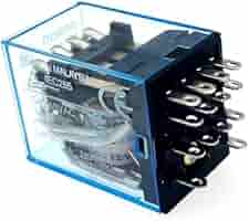 Relè Elettromagnetico DPDT - 14 Pin, Bobina 12V DC, 5A/240V AC, Modulo Per Controllo Circuiti