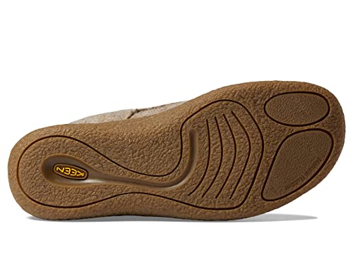 KEEN KEEN Women’s Mosey Derby Low Height Casual Oxfords, Taupe Felt/Birch 8.5 Medium US