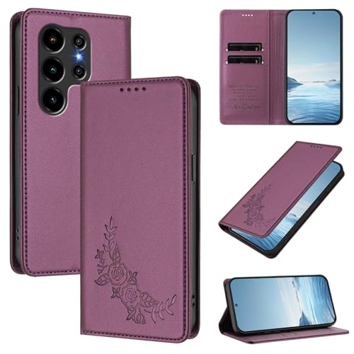 �X�}�z�P�[�X �Ή��@�� for Blackview Wave 10 �X�}�z�P�[�X�y�J�[�h�z���_�[�E�E�H���b�g�E�}�O�l�b�g�o�b�N���E�t���b�v�E�X�^���h�@�\�t���zViolet