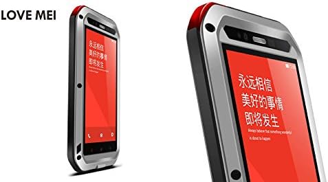 Heavy Duty Love MEI Extreme Powerful Dropproof Metal Case for Xiaomi Redmi Note (Silver)