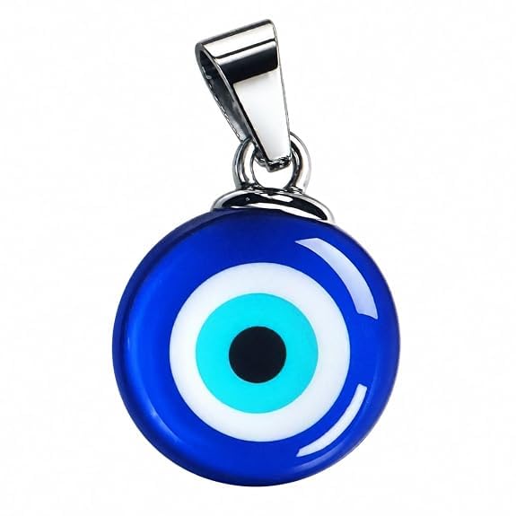 Evil Eye Locket Blue Turkish Glass Pendant Adjustable-image-36