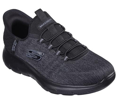 Skechers Herren Summits Key Pace Slip-InTurnschuhe, Black Mesh, 45.5 EU – Ansicht 2