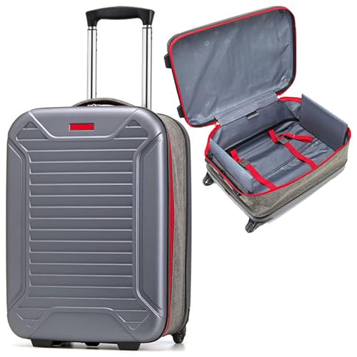 Portable And Foldable Suitcases With Wheels, Hardside High Volume Trolley Case, Bureau Cross-Buckle Fixing, For Going On A Trip, Men And Women