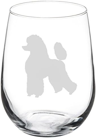 poodle wine glasses