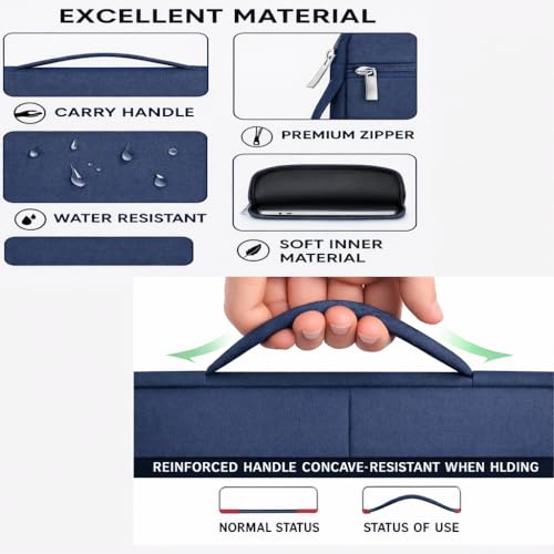 Image of Tabelito Hybrid 13.3 inch Laptop Bag Sleeve Sleeve Bag Cover for 13 inch Apple Mac Book Air Pro Retina 13 MacBook 13.3 inch and All Other laptops & Notebooks with Front Packet and Handle (13.3 inch)