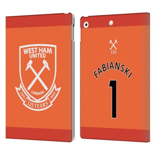 Coque iPad 10.2 West Ham United FC étui portefeuille cuir Fabianski