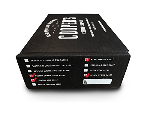 Gourmet Coffee Sampler Gift Box Set | Whole Bean | 4 bags | 1lb Total | Sumatra Dark, Kenya AA Medium-Dark, Rwanda Medium, Natural Ethiopian Medium-Light - Thumbnail 5