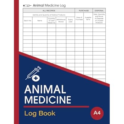 Animal Medicine Log Book
