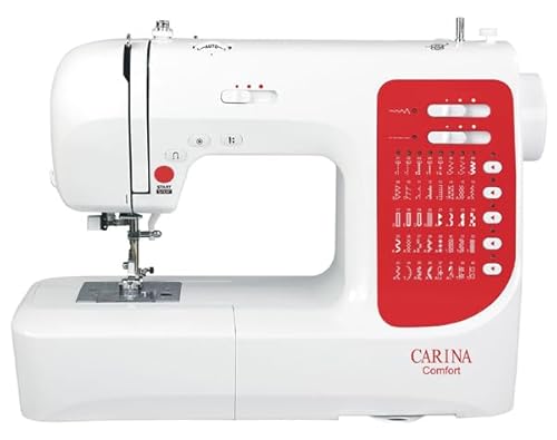 Nähmaschine Carina Comfort 2.1 by Fischer das Original, eine der besten Nähmaschinen, Computer-Nähmaschine für Einsteiger, Fortgeschrittene & Profis, Freiarm, LED Nählicht