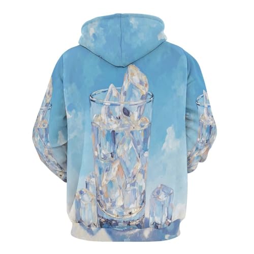 Pull imprimé 3D glaçons pour look Harajuku urbain - 4