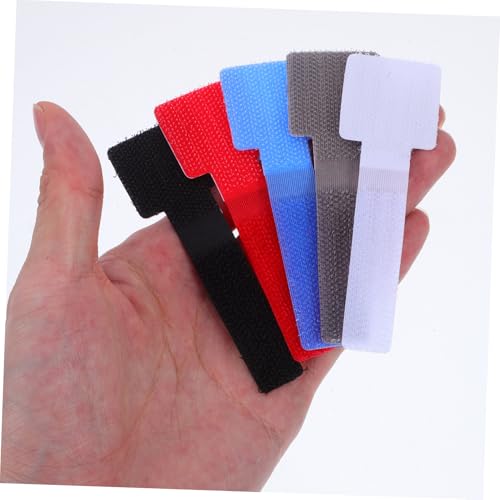 ARTIBETTER 50 piezas Accesorios de escritorio Reutilizables Correas para cables Gestión de cables para escritorio de juegos, oficina y hogar miniatura 4