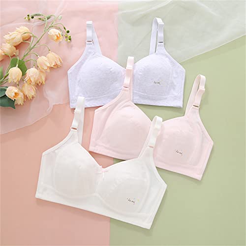 Teen Girl Underwear Size 14 Teen Girls Seamless Training Bras Adjustable Straps Sports Bras Girl's ComfortFlex Fit (Pink, M)4