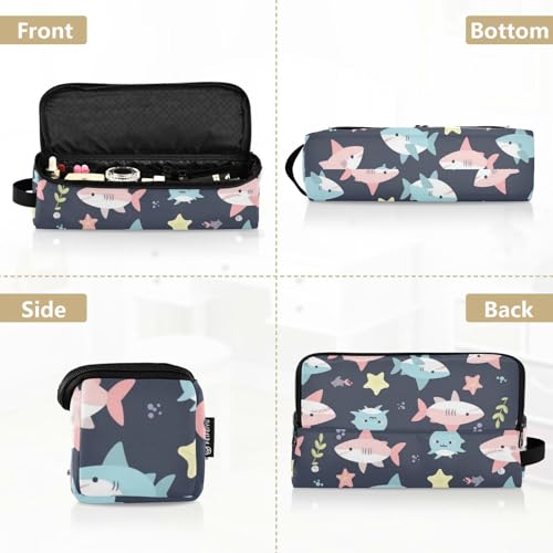 Bolso de viaje para herramientas de cabello Hot Hair Tools con tapete resistente al calor extraíble, bolso protector para planchas, rizadores y estilizadores, diseño de peces y estrellas en azul profundo miniatura 5