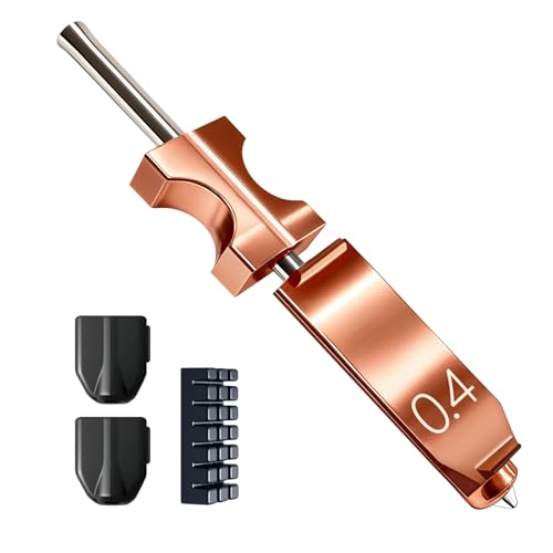 New Upgraded 0.4M Hotend Kit for Flashforge AD5X Nozzle, All Metal 3s Quick-Detachable Nozzle kit,HTR 550°C Hardened Steel Nozzle Wear-resistant,32mm³/s High Flow,600mm/s High-Speed AD5X Parts