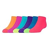 Gold Toe Big Girls' Six-Pack Flat Knit Quarter Sock