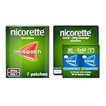 Nicorette Dual Support Bundle: Nicorette Invisipatch Nicotine Patches Step 1 10mg (7 Patches) and Cools Lozenges 2mg (4 x 20 Lozenges), Nicotine Cools & Patches to Support Smoking Cessation