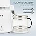 CO-Z 1.6 gal Water Container for Distiller, 6L Distilled Glass Carafe with Nonskid Bottom, Countertop Replacement Distilled Water Pot, Water Glass Jar Water Distiller for Home