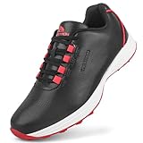 THESTRON Professional Men's Golf Shoes Lighweight Comfortable Spikeless Golf Sport Training Sneakers for Men (15,Black)