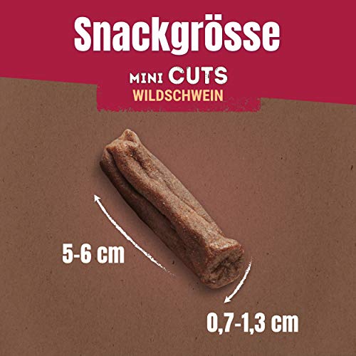 PURINA Adventuros Hundeleckerlis Mini Cuts mit Wildschwein Beutel, 7er Pack (7 x 70 g)