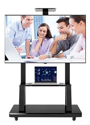 Soporte móvil para TV de 42-70 pulgadas con ruedas negro miniatura 1
