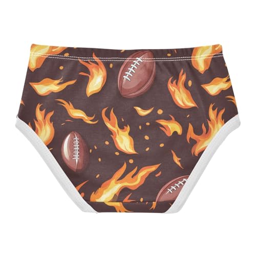 Wusikd American Football Girls' Underwear Cotton Girls Briefs Soft Toddler Underwear 2T2
