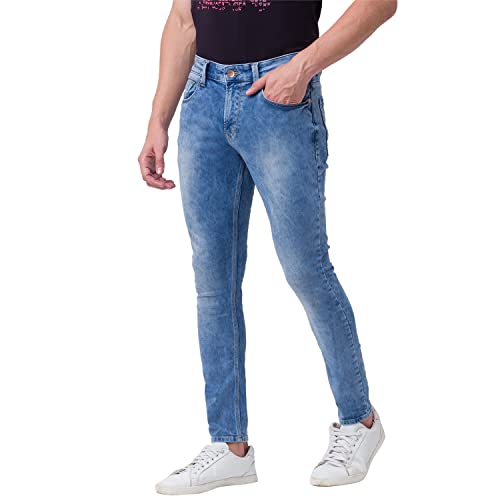 Image of Spykar Men's Mid Rise Tapered Fit Jeans