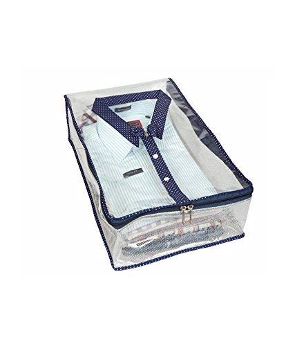 Image of Kuber Industries PVC Transparent Shirt Cover, Blue