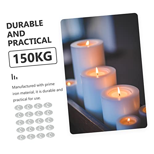 Clips de hierro para mechas de vela con base ligera 5 unidades miniatura 2