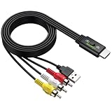 LiNKFOR HDMI Male to 3RCA Male Converter Cable, 1080P PAL/NTSC Supported