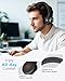 WiseWing Wireless Headset with Mic for Work, Bluetooth 5.4 Office Headset with AI Noise Cancelling, USB A/C Dongle & Mic Mute for Computer Laptop PC, Lightweight Design for Call Center
